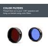 imageCelestron  PowerSeeker Telescope Accessory Kit  Includes 2X 125 Kellner Eyepieces 3 Colored Telescope Filters and Cleaning Cloth  Telescope Eyepiece Kit for BeginnersEQ Accessory Kit
